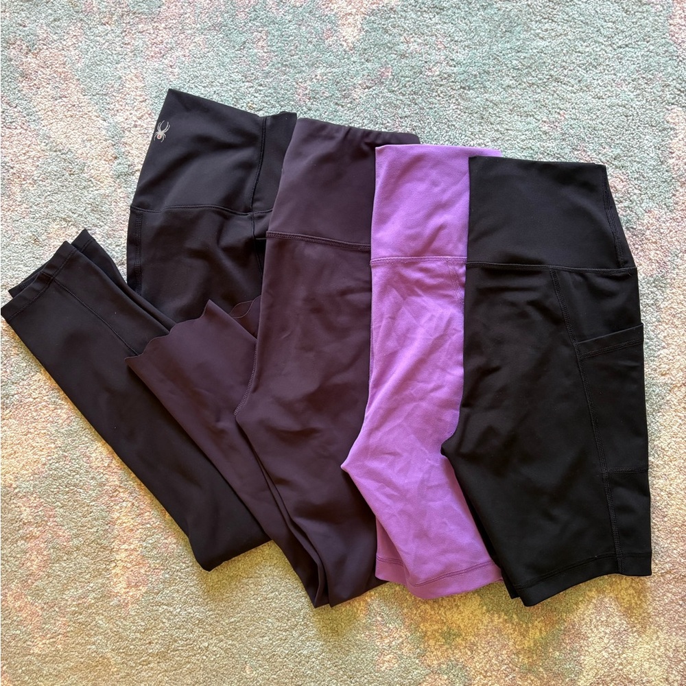 Bundle 2 pairs leggings 2 pairs biker shorts size S
